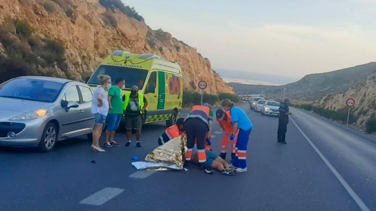 Imagen del atropello en Los Atajuelos.