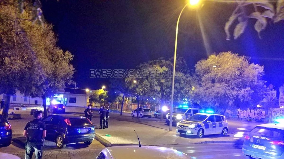 Disuelto un botellón con 300 personas esta madrugada en Sevilla.
