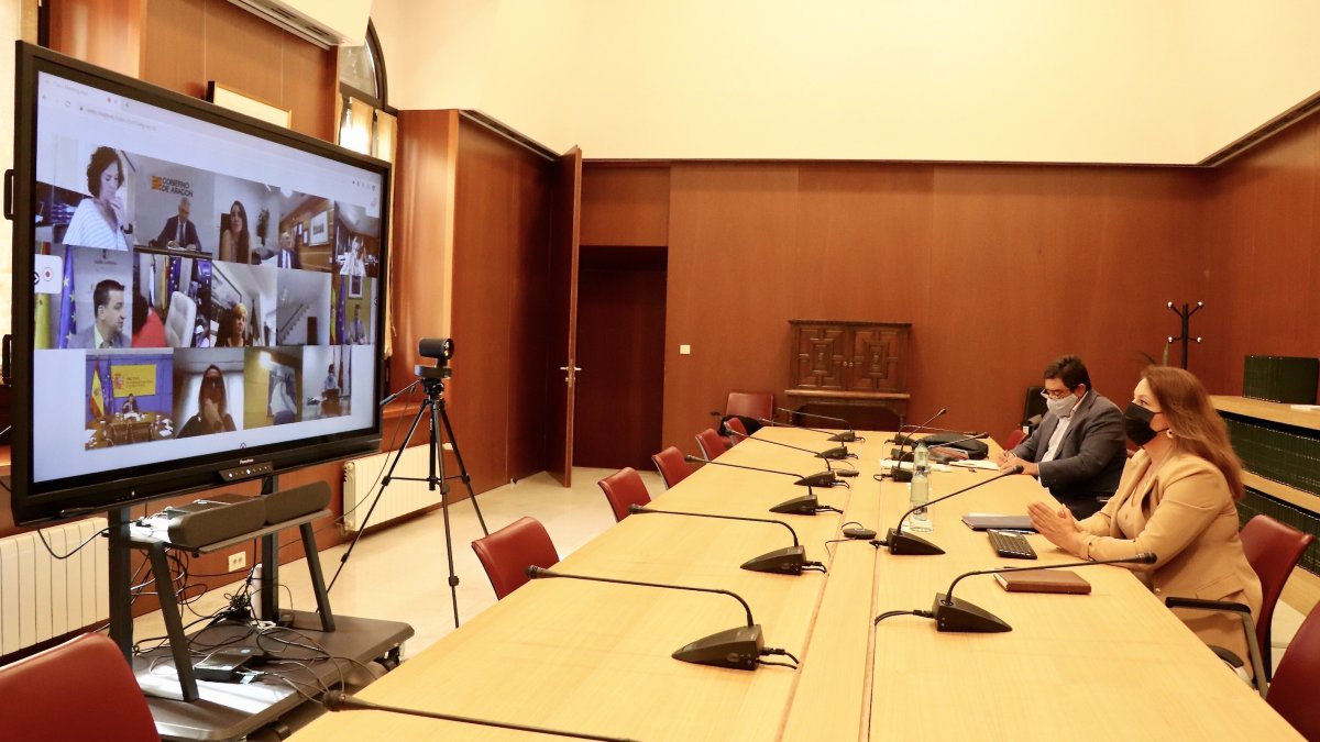 Carmen Crespo durante la conferencia.