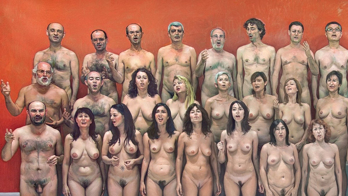 Detalle del lienzo pintado por Andrés García Ibáñez en 2011.