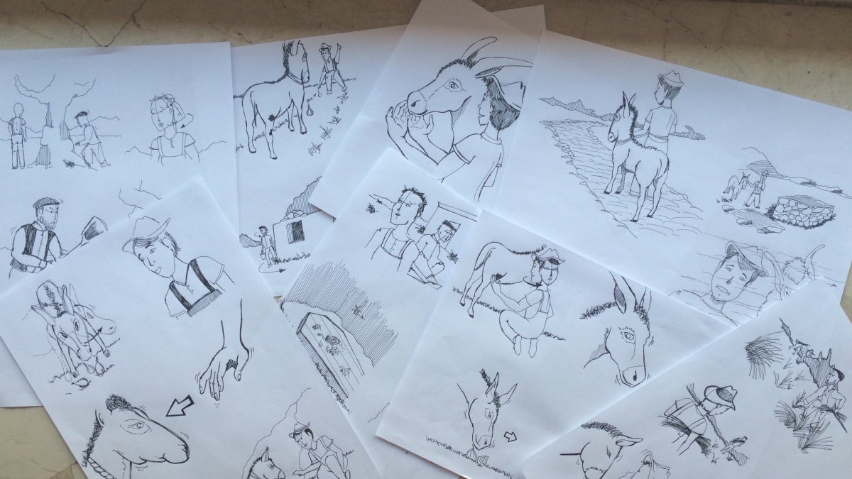 Bocetos del proyecto. Foto: Juan Francisco Viruega.