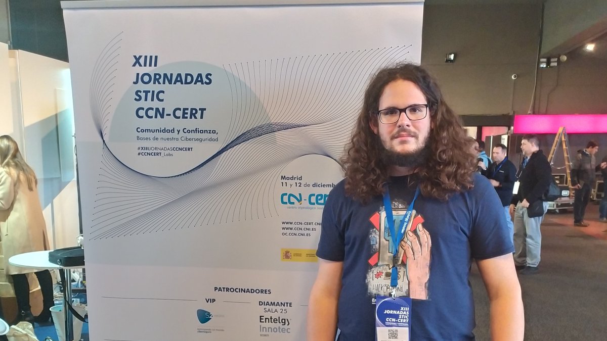 Jesús Marín García, en un evento de ciberseguridad