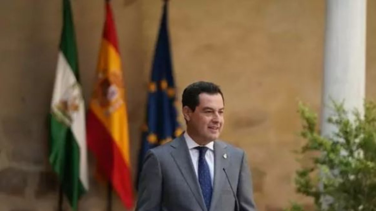 El presidente de la Junta de Andalucía, Juanma Moreno.