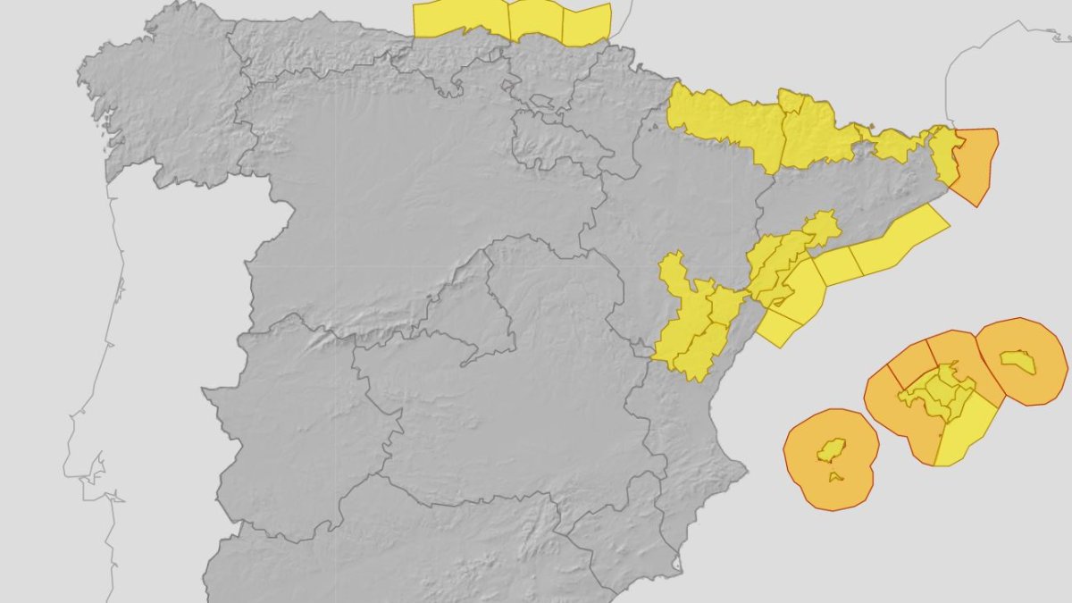 La Península, en alerta por la borrasca \'Odette\'.