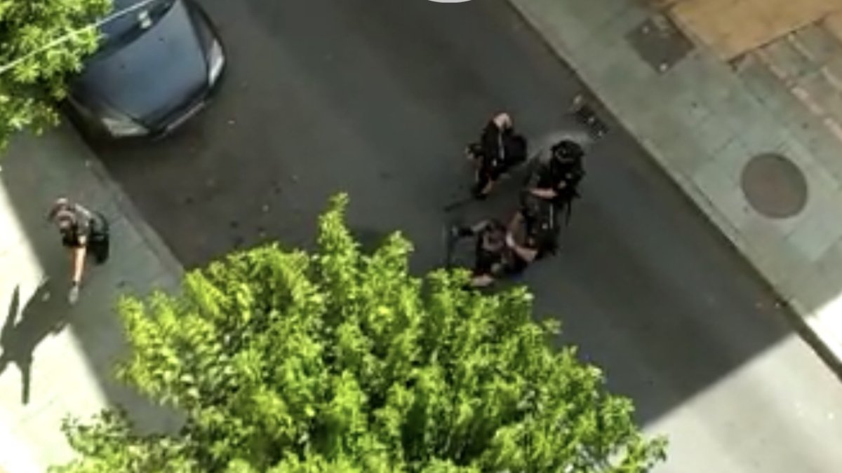 Imagen grabada por los vecinos durante el incidente