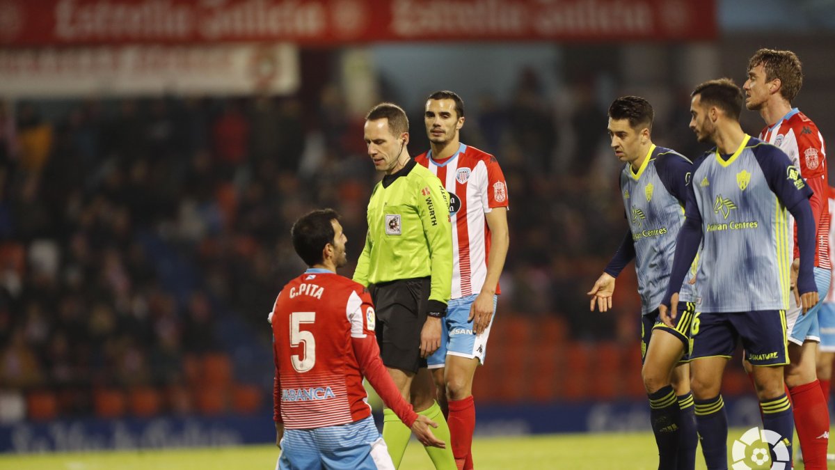 Gorostegui Fernández en el Lugo-Almería de la pasada temporada.