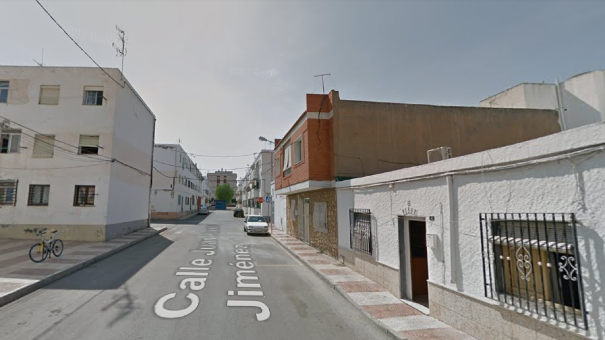 Imagen captura de la calle Juan Ramón Jiménez de Roquetas.