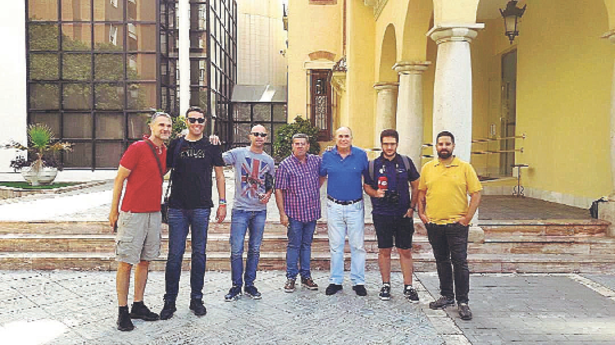 Periodistas que cubrieron en agosto de 2019 el cambio de titularidad en la UD Almería desde primera hora.