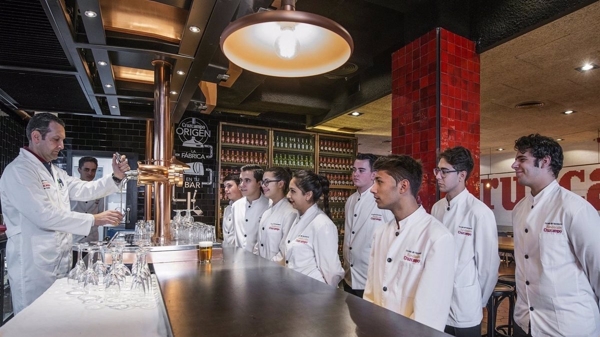 Camareros en una imagen de archivo.