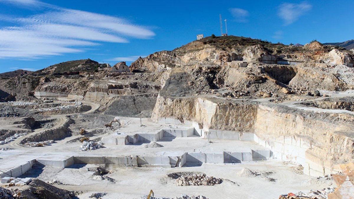 Canteras de mármol en Macael.