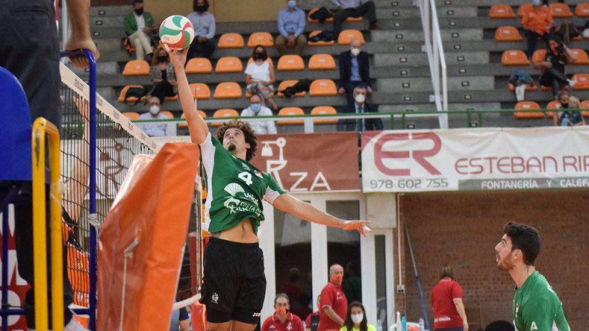 Ignacio Sánchez en el partido contra CV Teruel.