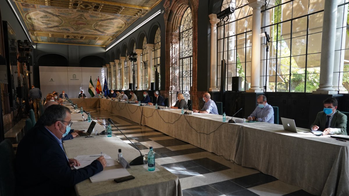 Reunión ayer en San Telmo.