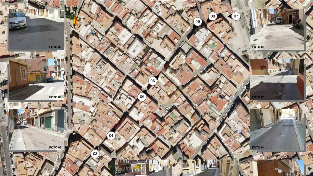 Ámbito de actuación de las obras previstas.