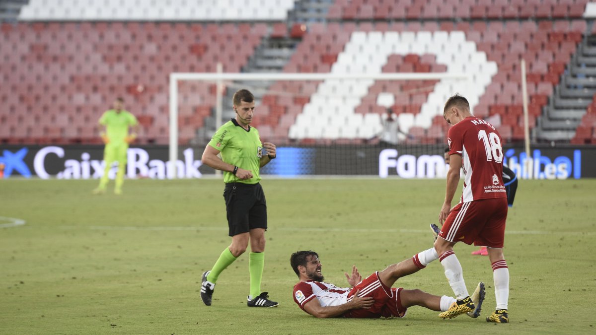 Rubén Ávalos Barrera en el Almería-Rayo Vallecano.