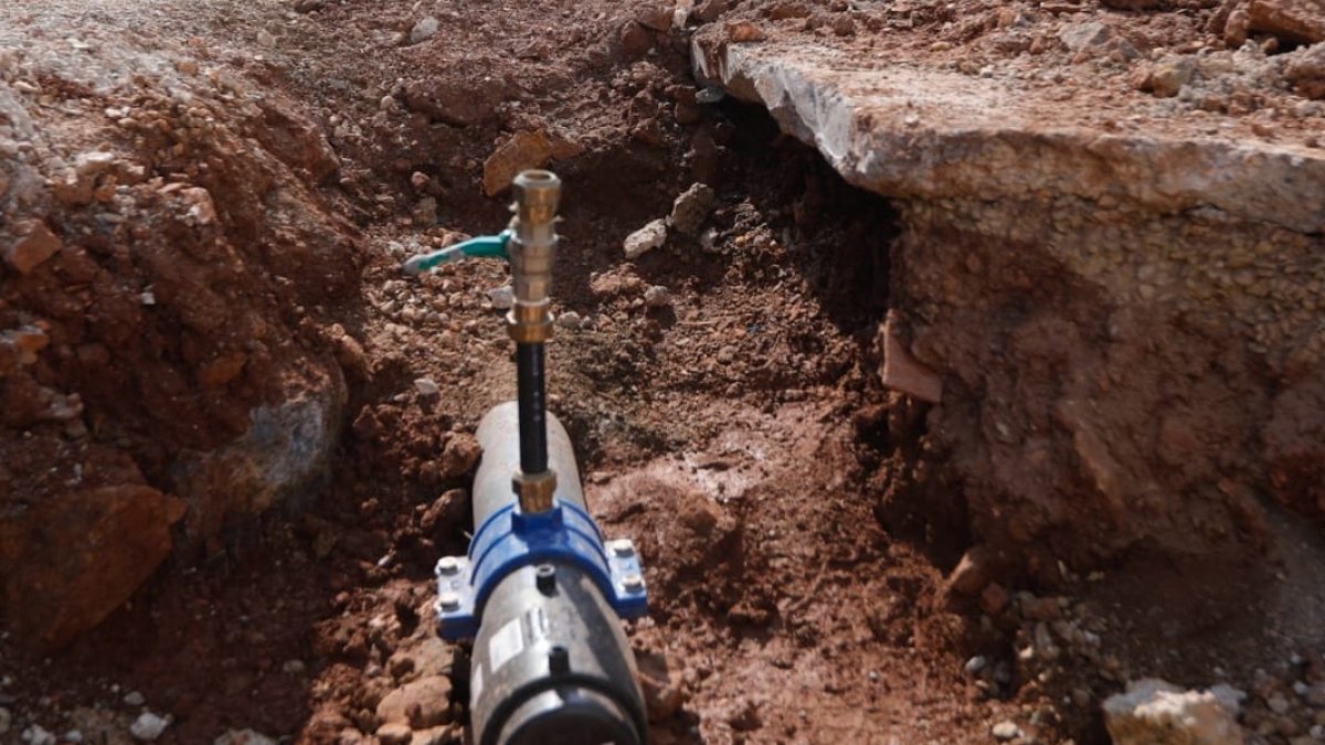 La obra garantiza el abastecimiento en el Barrio del Castillo.