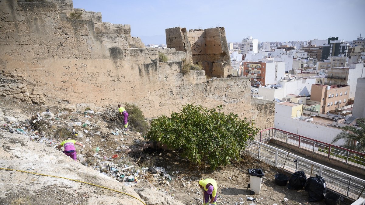 Limpieza del Cerro de San Cristóbal.