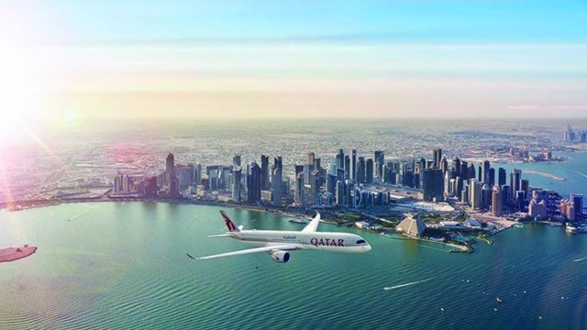 Imagen de archivo de un avión de Qatar Airways.