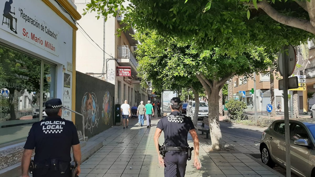 Agentes de la Policía Local de El Ejido.