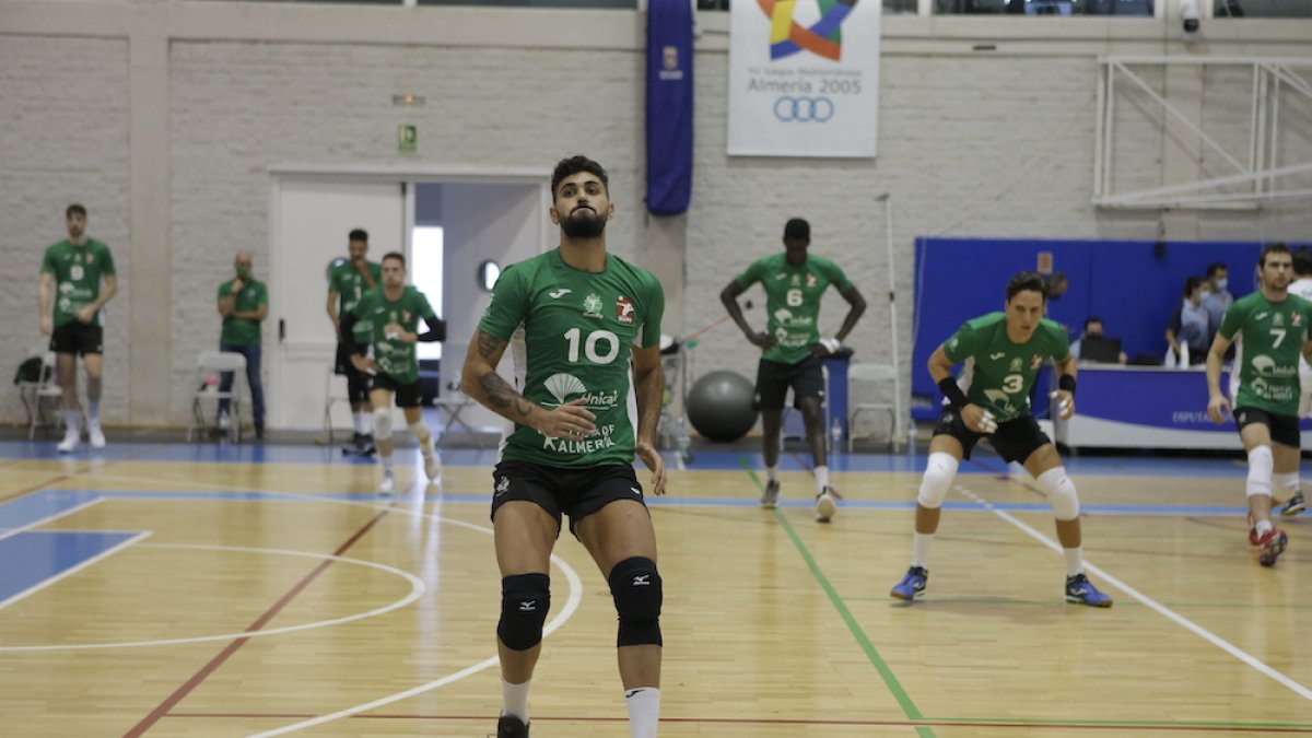 Fran Iribarne en el primer partido de Superliga ante Lugo.
