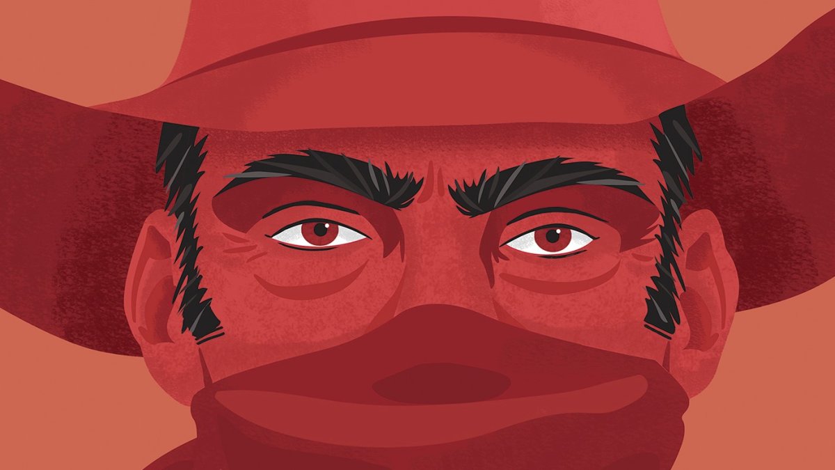 Ilustración de Dani Gemar para el cartel del X Almería Western Film Festival.