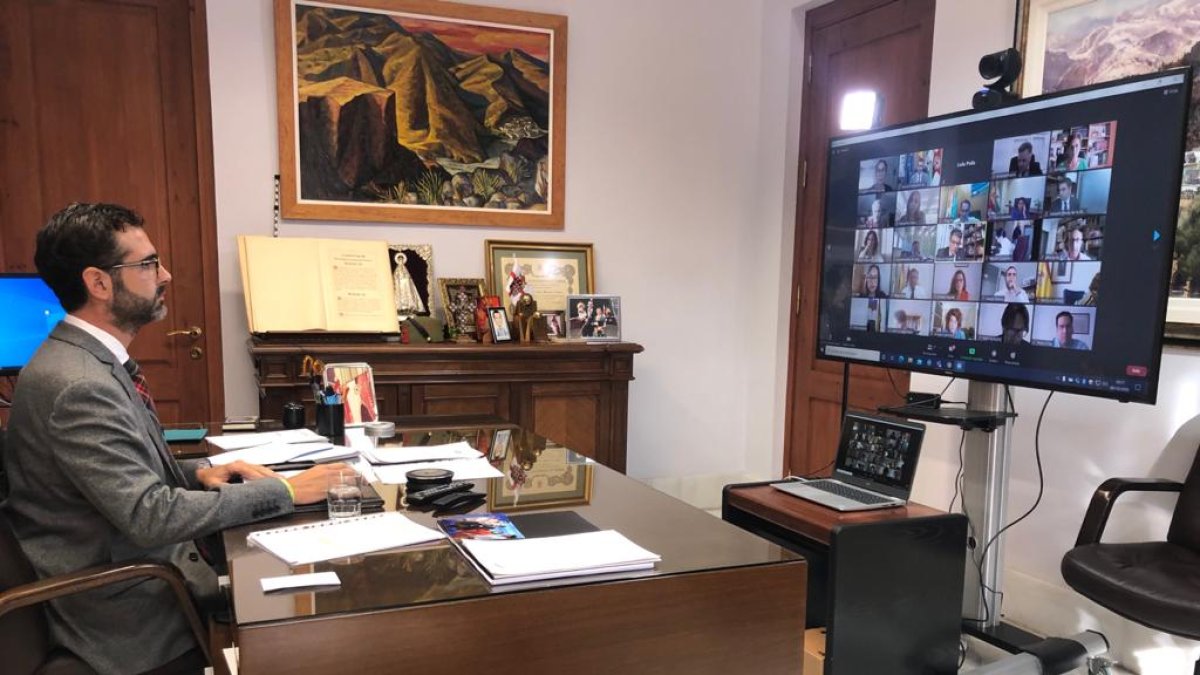 La sesión plenaria se ha celebrado de forma telemática.,