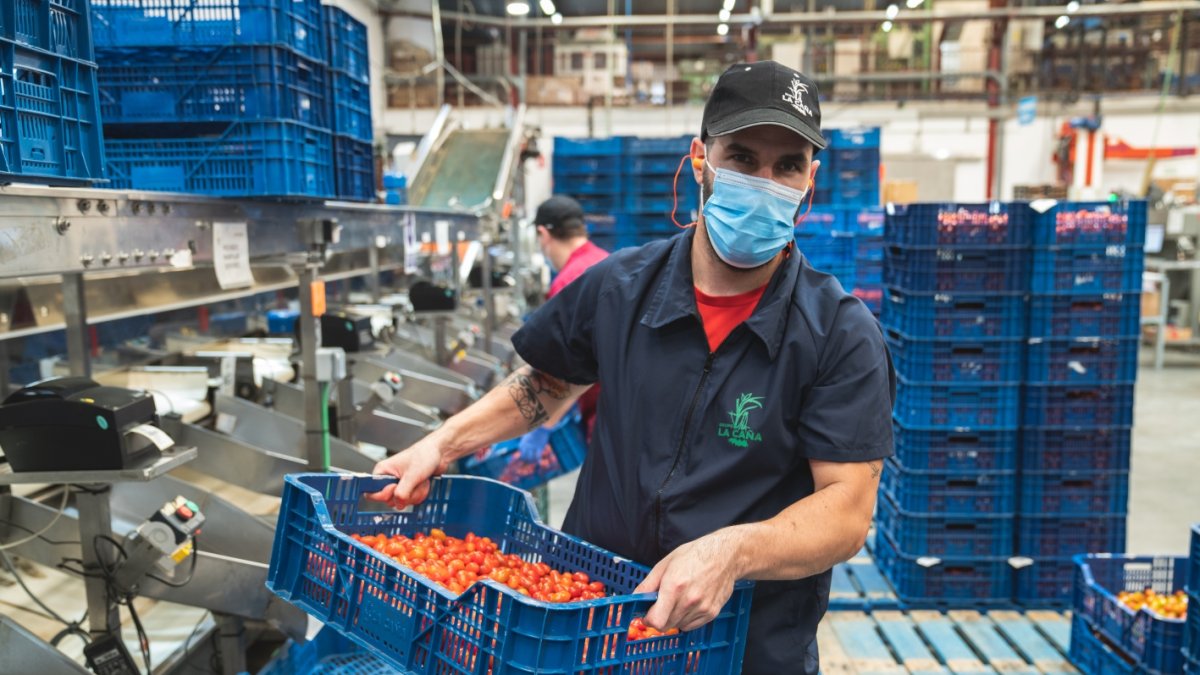 actividad en un almacén del Grupo La Caña.