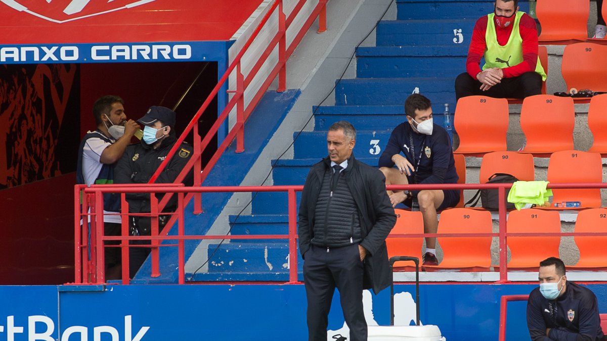 José Gomes en la banda del Anxo Carro.