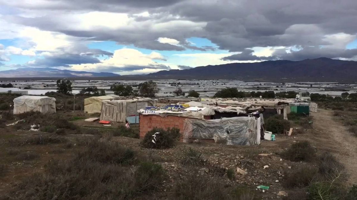 Imagen de archivo de chabolas en Níjar.
