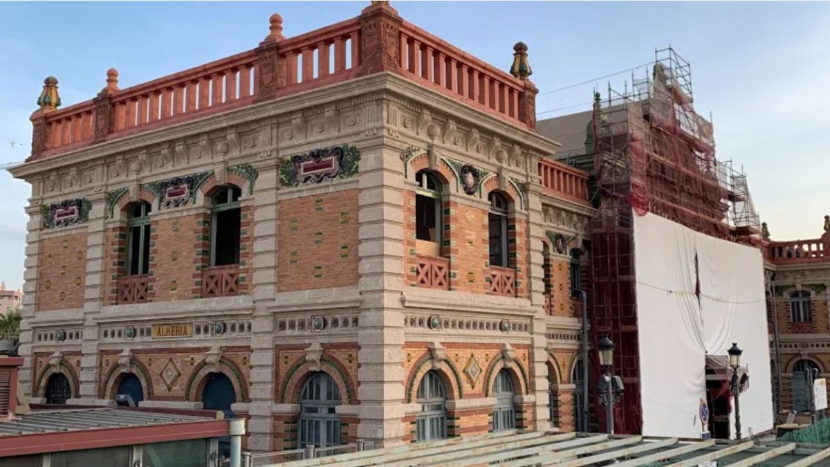 Imagen de archivo de las obras en la antigua estación