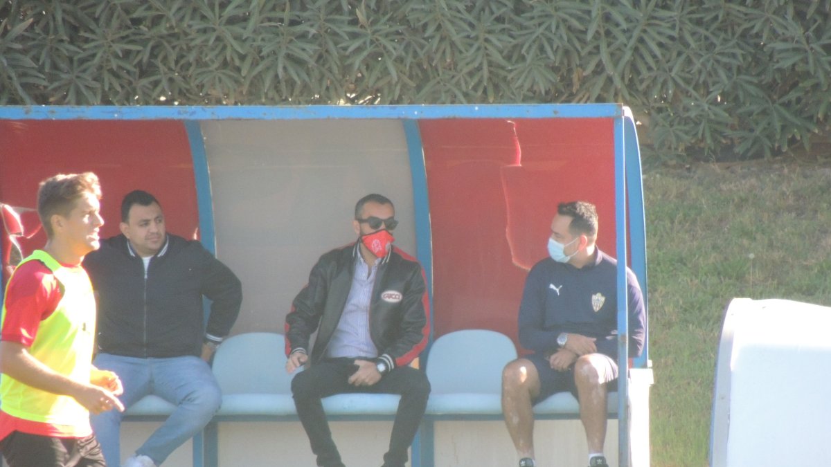 El jefe en el campo Anexo este martes.