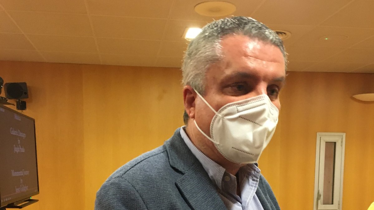 Juan de la Cruz Belmonte, delegado, esta mañana.