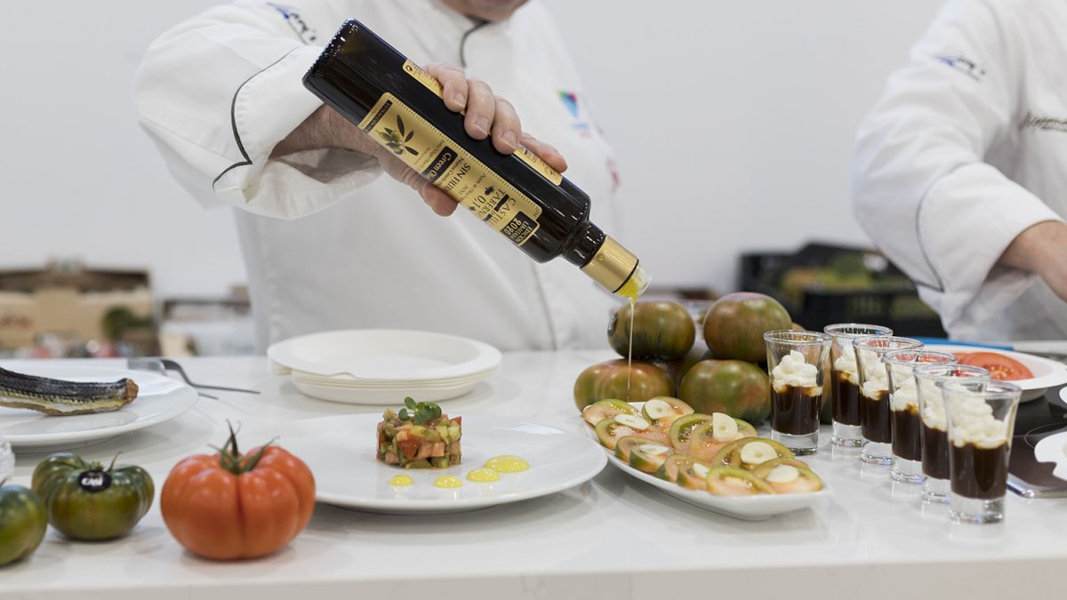 Aceite de oliva Virgen extra en la dieta de cada día.