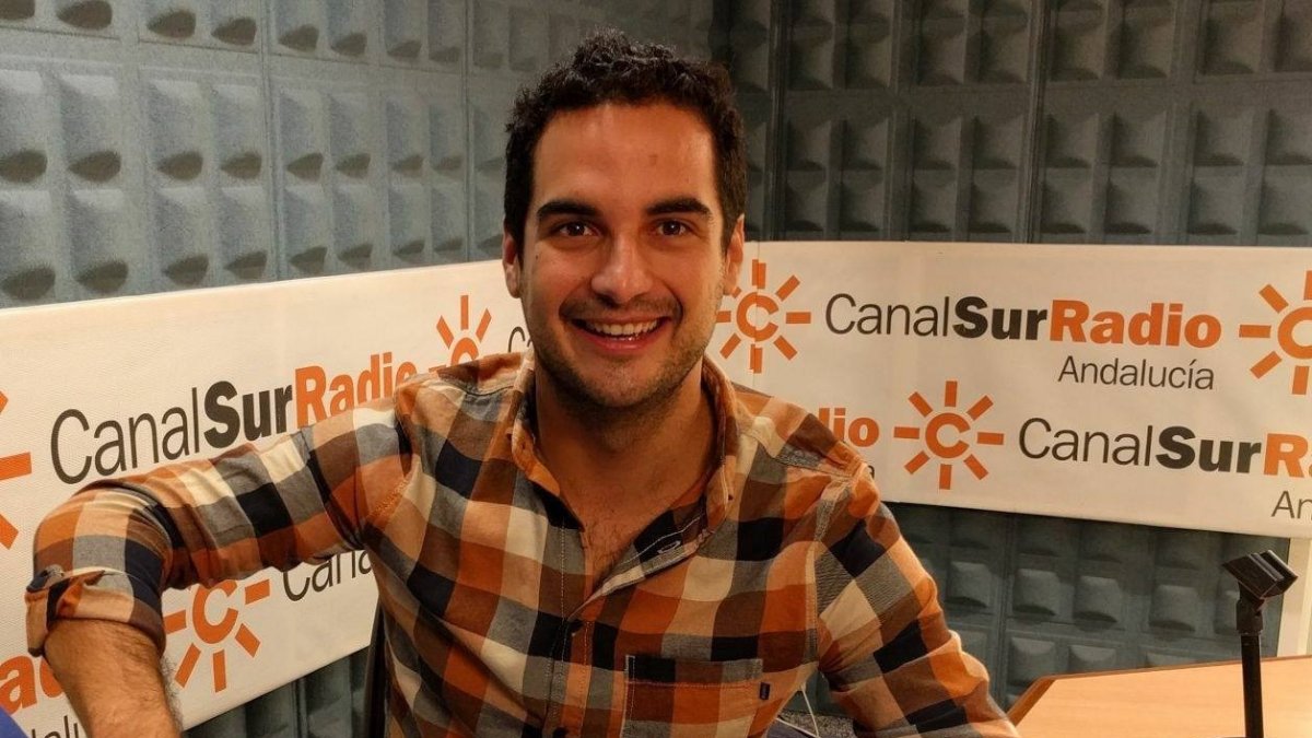 El periodista, en los estudios de Canal Sur.