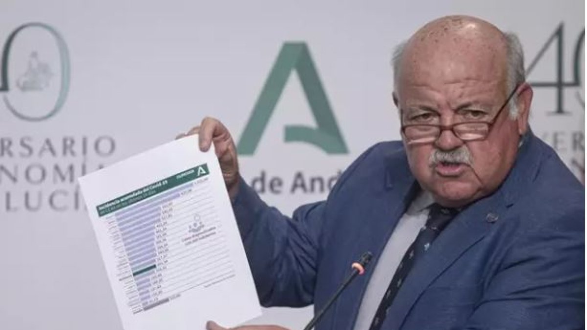 El consejero de Salud y Familias, Jesús Aguirre.