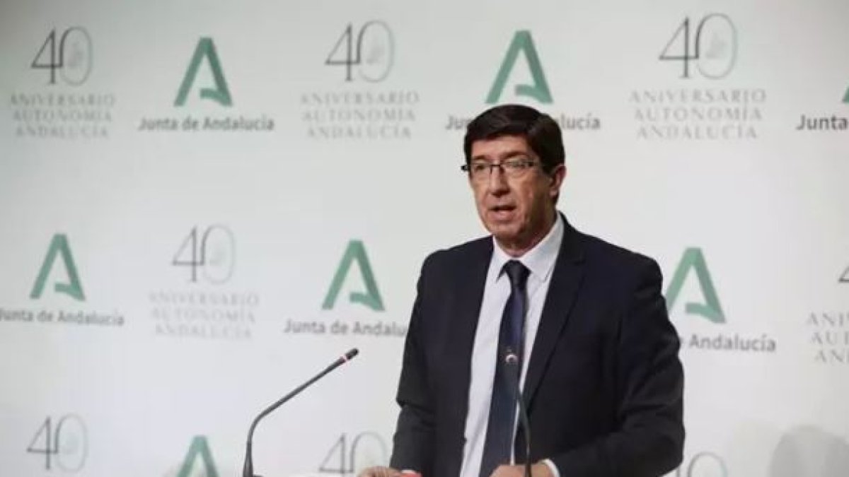 El vicepresidente de la Junta de Andalucía, Juan Marín, en una foto de archivo.