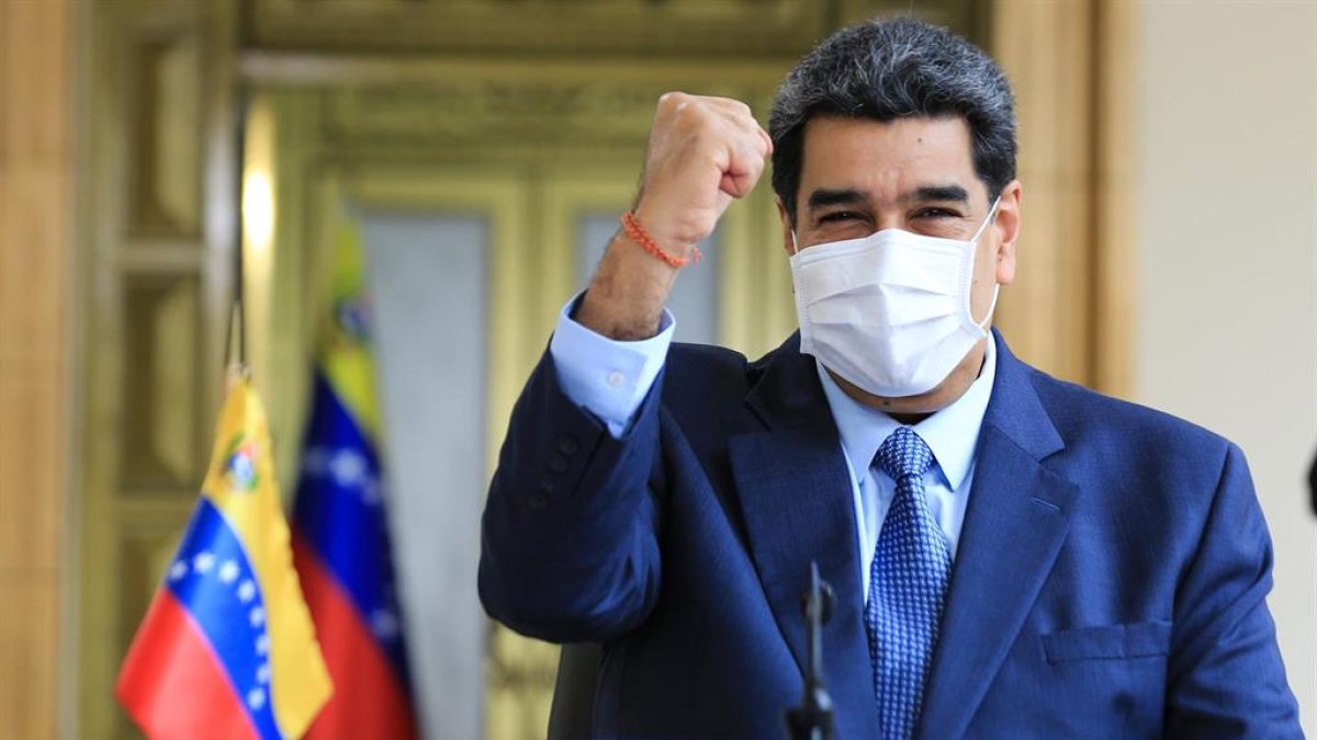 Nicolás Maduro, con mascarilla, en una imagen de archivo.