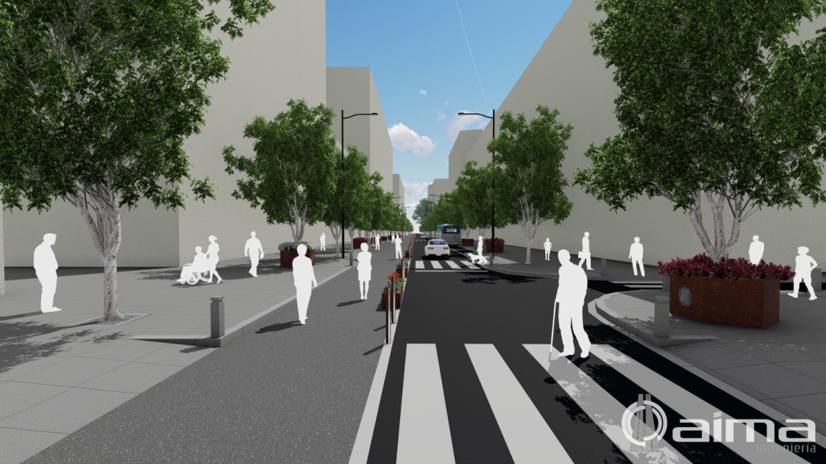 Este es el diseño para el Paseo de Almería hasta su peatonalización