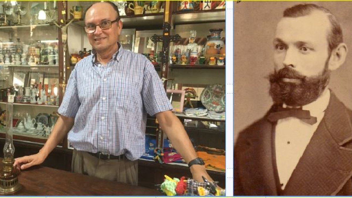 Andrés Ivorra Jiménez, el actual regente de El Valenciano, y su bisabuelo y fundador Vicente Ivorrra Román.