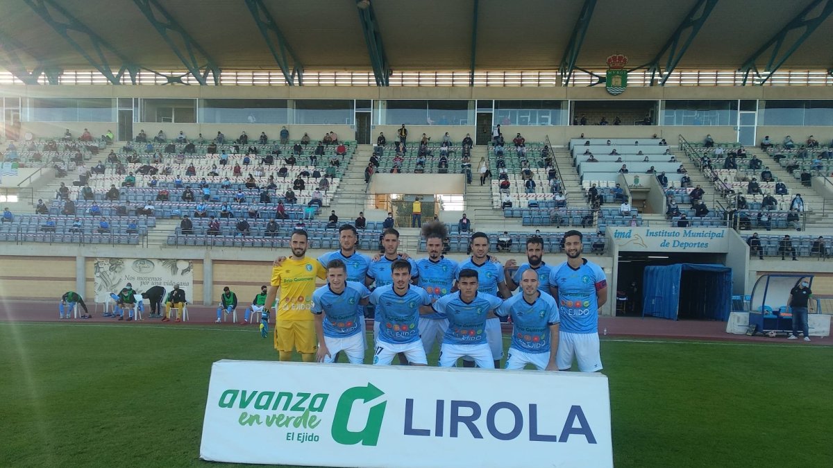 El once del CD El Ejido.