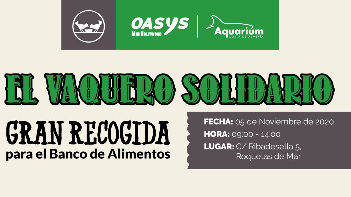 Detalle del cartel de la iniciativa solidaria.