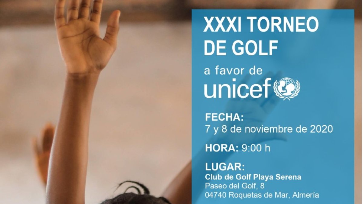 Cartel del torneo benéfico.