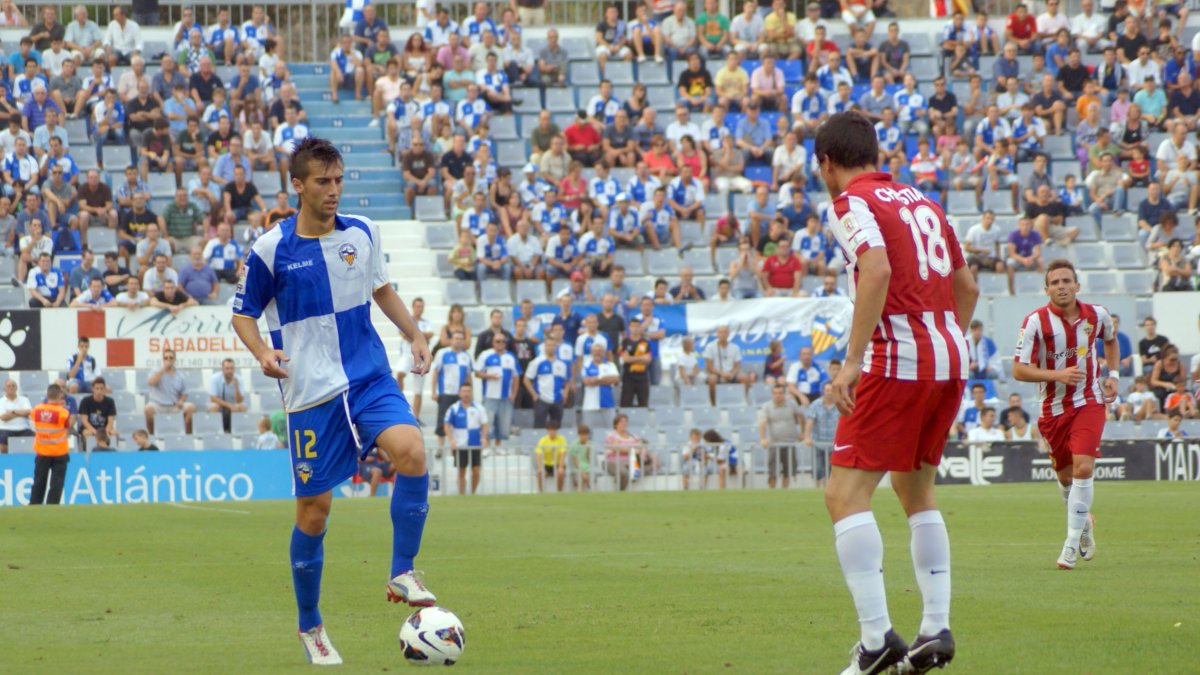El último Sabadell-Almería en la Nova Creu Alta.