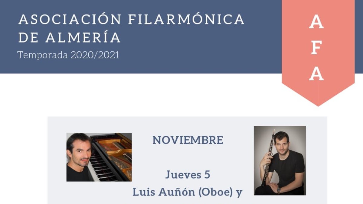 Cartel del recital previsto para este jueves día 5.