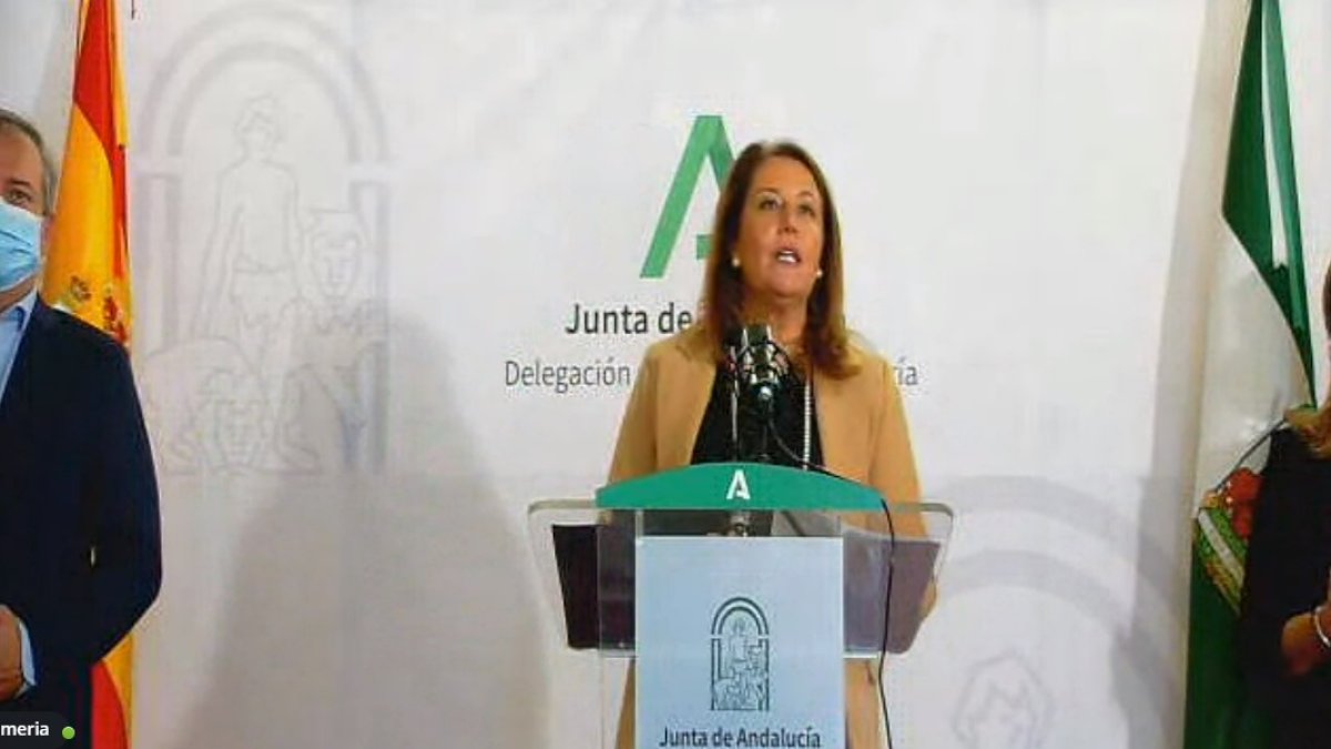 La consejera Carmen Crespo, esta mañana, en la sede de la Junta.