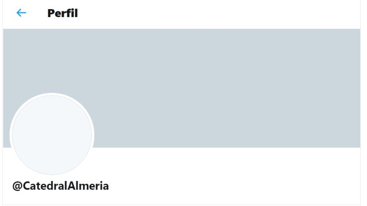 La cuenta de Twitter de la Catedral, suspendida.