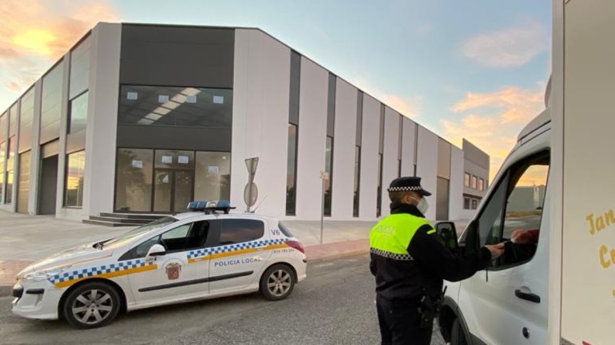 Uno de los controles efectuados en el municipio.