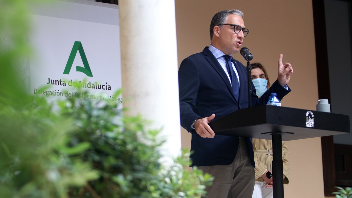 Elías Bendodo, este viernes en Málaga.