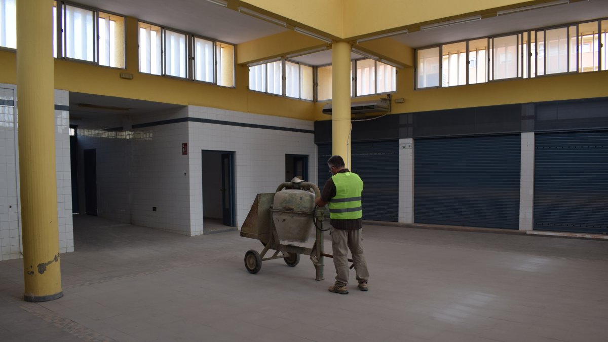 Interior del Mercado de Abastos de La Gangosa.