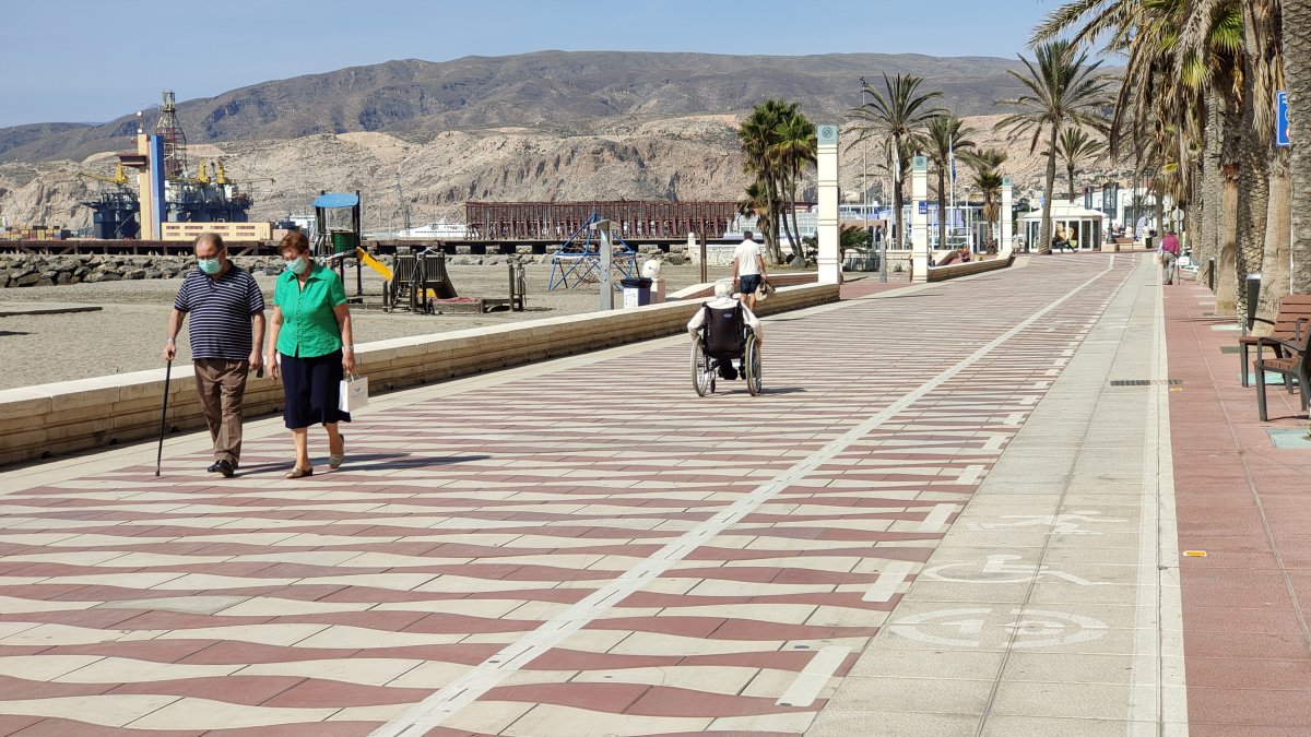 Paseo Marítimo de Almería, en una imagen de archivo.