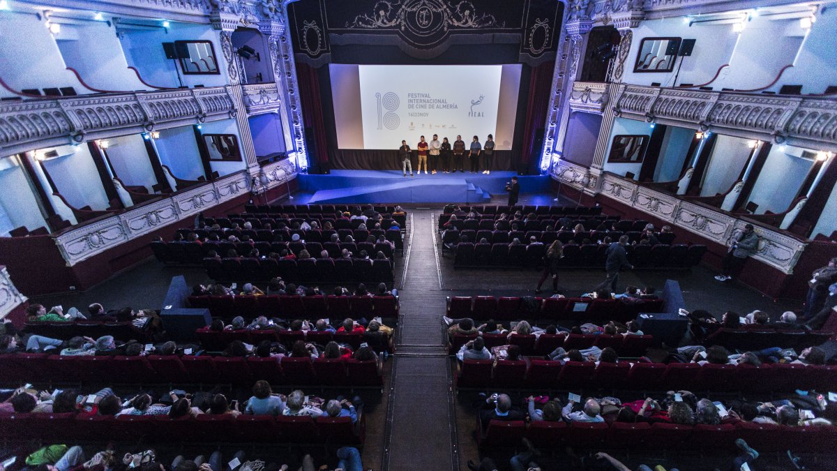Proyección de Fical en el Teatro Cervantes en una imagen de archivo.
